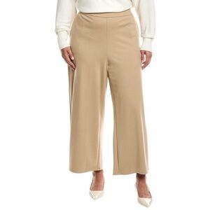 Eileen Fisher Wide Leg Ponte Pant Ankle Crop Pull On Biscuit Large / X-Large